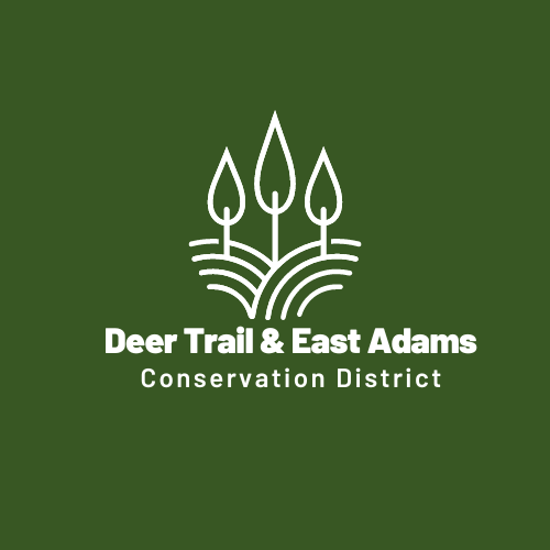 three illustrated trees with Deer Trail & East Adams Conservation District